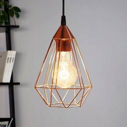 EGLO Lampa wisząca Tarbes, możliwość ściemniania, miedziany, salon