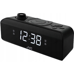 Radiobudzik z projektorem Jvc RA-E211B Czarny