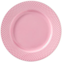 Lyngby talerz, porcelana, różowa, 21 centymetrów