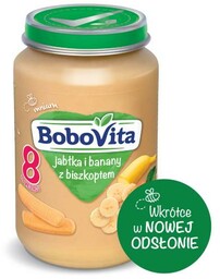 BoboVita deserek Jabłka i banany z biszkoptem -