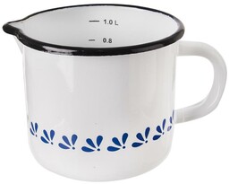Orion Kubek emaliowany MODRODRUK, 12 cm