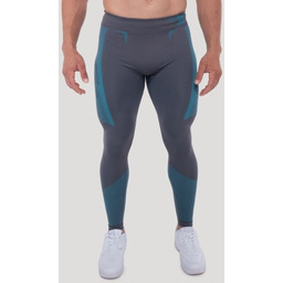 GymBeam OG1 Bezszwowe legginsy Grey/Blue