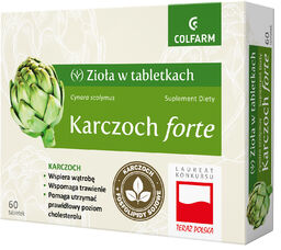 Zioła w Tabletkach Karczoch Forte, 60 tabletek