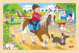 Puzzle dla najmłodszych 24 el. Z kucykami 57412-Goki,