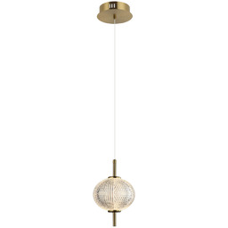 Italux Lazie PND-29038-1-GD lampa wisząca nowoczesna stal, klosz