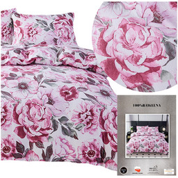 Pościel 200 x 220 3cz Flanela Bawełna Ann