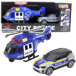 HELIKOPTER I SAMOCHÓD POLICYJNY Z EFEKTAMI DŹWIĘKOWYMI