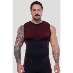 GymBeam OG1 Bezszwowy Tank Top Black/Red