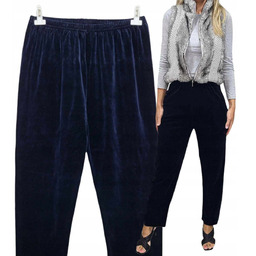 granat SPODNIE DRESOWE WELUR 54 56 POLSKIE PROSTA