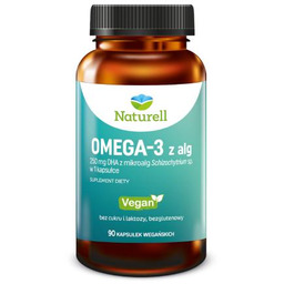 NATURELL Omega-3 z alg, 90kaps.