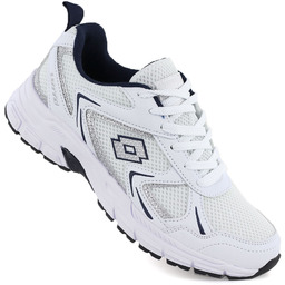 Buty sportowe sneakersy białe granat Lotto KITAURA