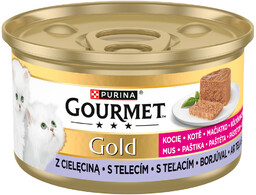 Purina Gourmet Gold Kitten mus z cielęciną 85g