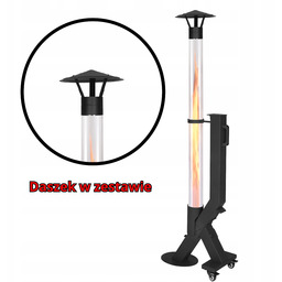 Biokominek na pellet piecyk ogrzewacz rakietowy 5,5 kW