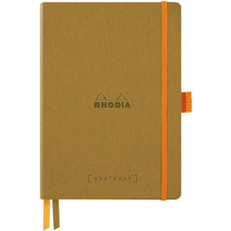 Notes Rhodia Rhodiarama Goalbook gold A5 - kropki