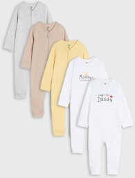Sinsay - Pajacyki 5 pack - Biały