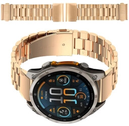 Bizon ze stali nierdzewnej Aura QuickFit 22mm Różowo-złoty