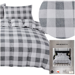 Pościel 200 x 220 3cz Flanela Bawełna Ann