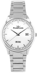 ZEGAREK MĘSKI RUBICON RNDD60 (zr078a) - stalowy