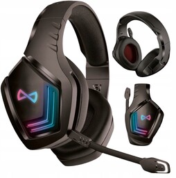 Słuchawki bezprzewodowe gamingowe nauszne z mikrofonem Bluetooth
