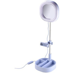 CELLULARLINE Lampa pierścieniowa Selfie Ring Mirror Niebieski