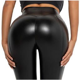 Legginsy Skórzane A La Skóra Czarne - Xl