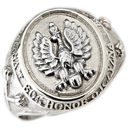 Sygnet patriotyczny z orłem Piłsudskiego