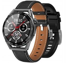 Smartwatch Rubicon RNCE88 (Cz) Czarna skóra + czarny