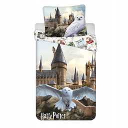 Harry Potter Pościel 140x200 70x90 Hedwiga Sowa Hogwart