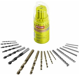 RYOBI Zestaw wierteł RAK18DMIX (18 szt.) Zyskaj akumulator