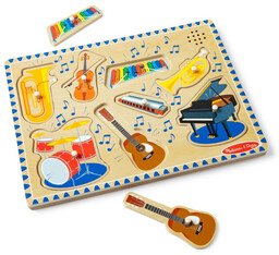 Drewniana układanka z dźwiękiem Instrumenty Melissa & Doug