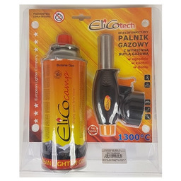 Palnik turystyczny, gazowy ELICOtech z wymiennym gazem 220g