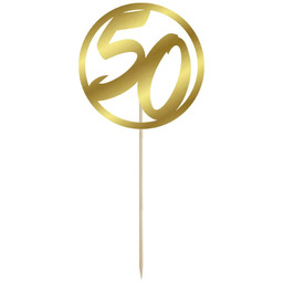 Topper papierowy na tort 50 urodziny - 1