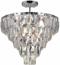 Pałacowa lampa sufitowa Chelsea ML8811 Milagro kryształki chrom