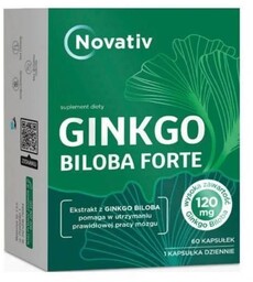 Novativ Ginkgo Biloba Forte, 60 kaps. -> Odbiór