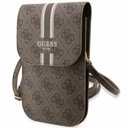 Torebka 4G crossbody na telefon Guess brązowe