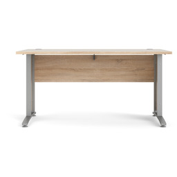 Biurko proste dąb sonoma / szare mat 150