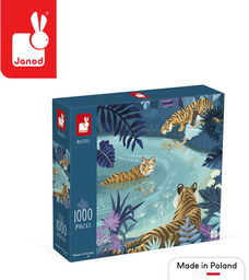 Puzzle artystyczne Spotkanie tygrysów 1000 elementów 9+ J02511-Janod,