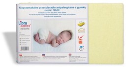 Libra-Babies Prześcieradło nieprzemakalne 120x60cm żółte
