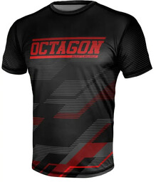 Octagon T-Shirt Koszulka Sportowa Techniczna Racer Black/Red
