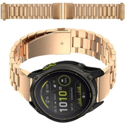 Bizon ze stali nierdzewnej Aura QuickFit 26mm Różowo-złoty