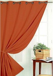 HomeMaison Zasłona nieprzejrzysta, nie ognioodporna M1, poliester, klinkier,