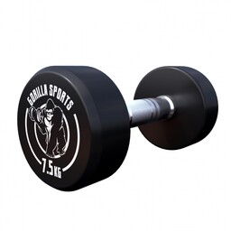 7,5 kg Hantla stała profesjonalna Gorilla Sports okrągła,