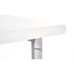 Biurko z szufladami białe wysoki połysk 120 cm