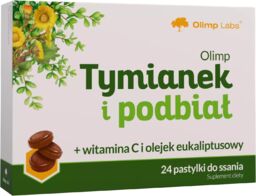 Olimp Tymianek i Podbiał, 24 pastylki do ssania