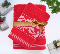 Greno Ręcznik Xmas Mess Prestige Czerwone