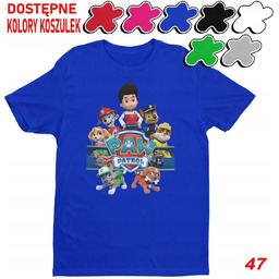 Dziecięca Koszulka Z Nadrukiem Psi Patrol Duży Wybór