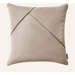POSZEWKA DEKORACYJNA BE GLAM SIMPLE - Beżowa 45x45