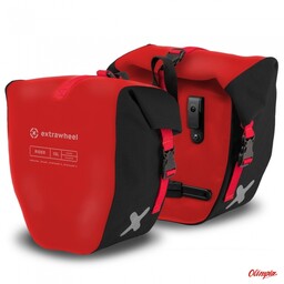 EXTRAWHEEL Sakwy uniwersalne RIDER POLYESTER 30L red