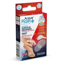 ACTIVE PLAST Plastry na kurzajki i brodawki, 16