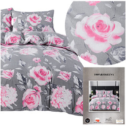 Pościel 160 x 200 3cz Flanela Bawełna Ann